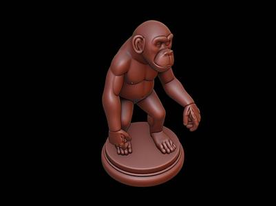 Chimpanzee Animal Figure Printable