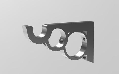 curtain rod bracket without support even for ender 3 170 x 100 x 20