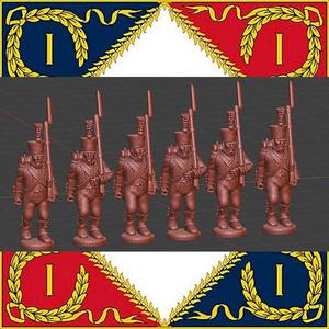 28mm Napoleonic French Light Infantry Elites high uniform 1808-12 