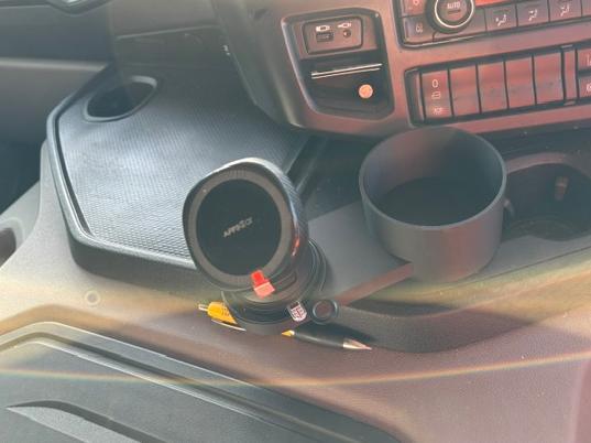 Cup Holder With Space for Mounting disc For Scania