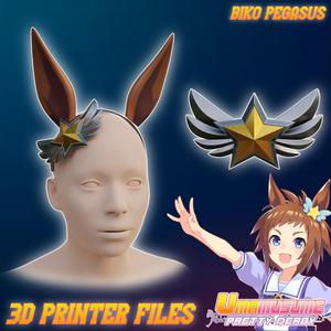 Biko Pegasus Cosplay Ears and Crown Accessories Uma Musume: Pretty Derby