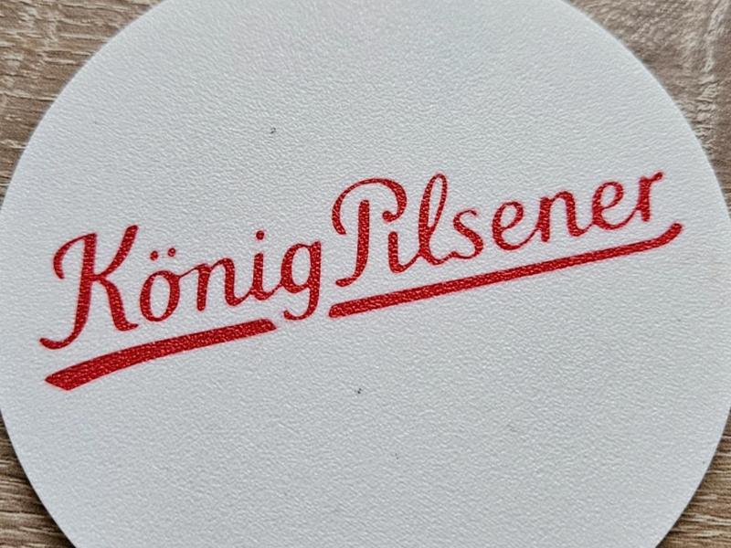 King Pilsener Beer Coaster