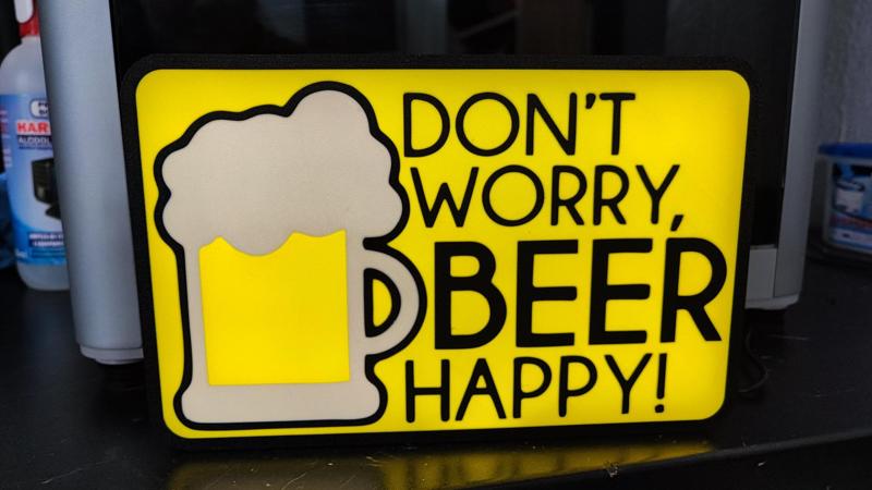 Beer Happy Light Box