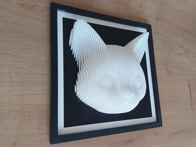 Cat Layered sculpture