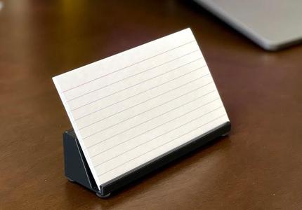 Index card holder (5 inch width)