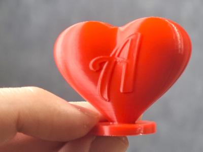 Personalized Heart with all first Letters