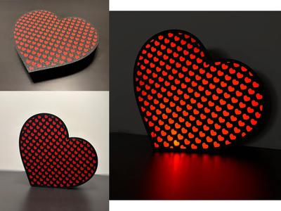 Valentine's day Heart gift or fairy light box