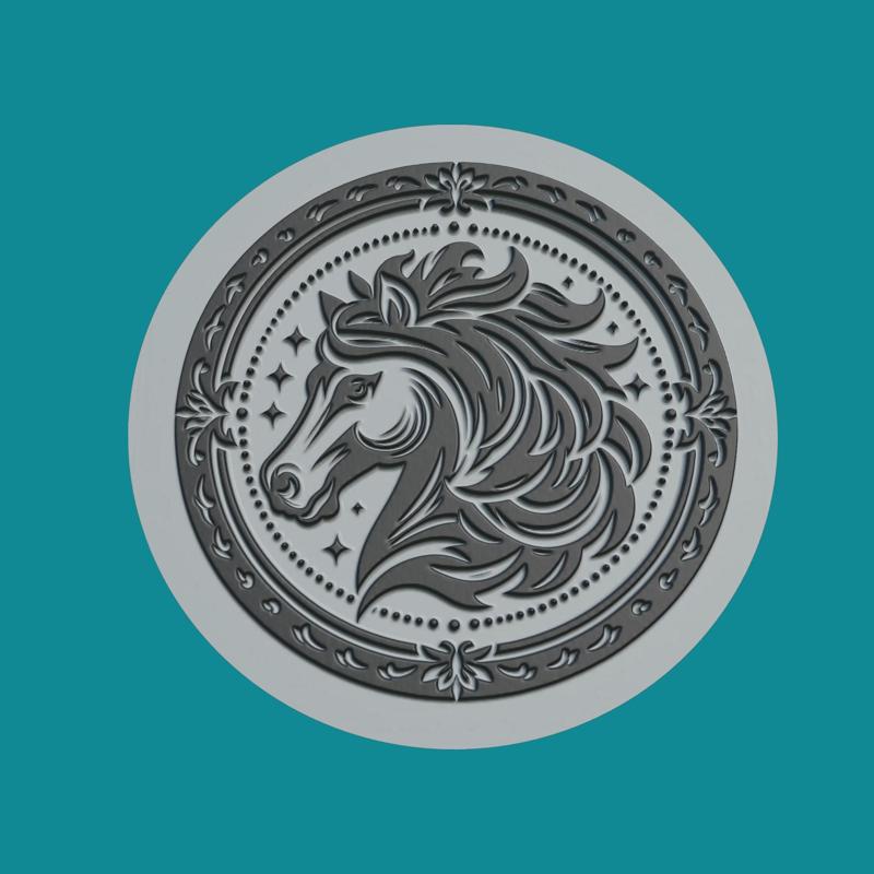 Horse Animal Medallion