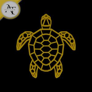 Turtle - Geometric - 2D Wall Art Decor