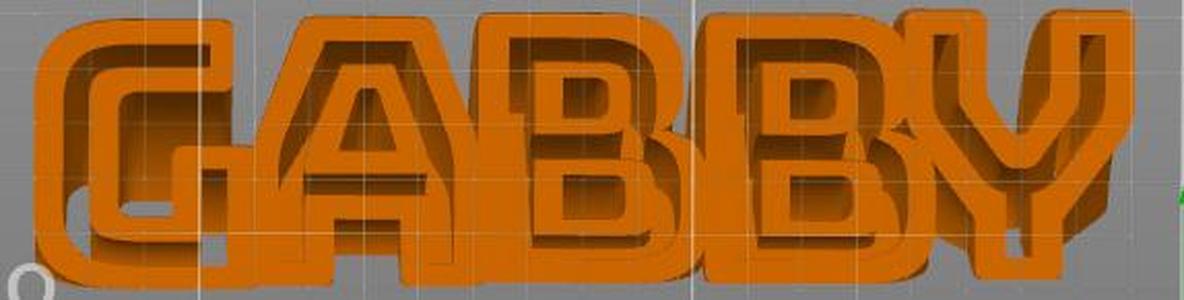 Gabby Desktop sign