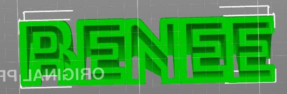 A desktop sign for someone named Renee