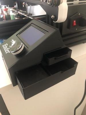 Ender3/Pro display enclosure match to double drawer display