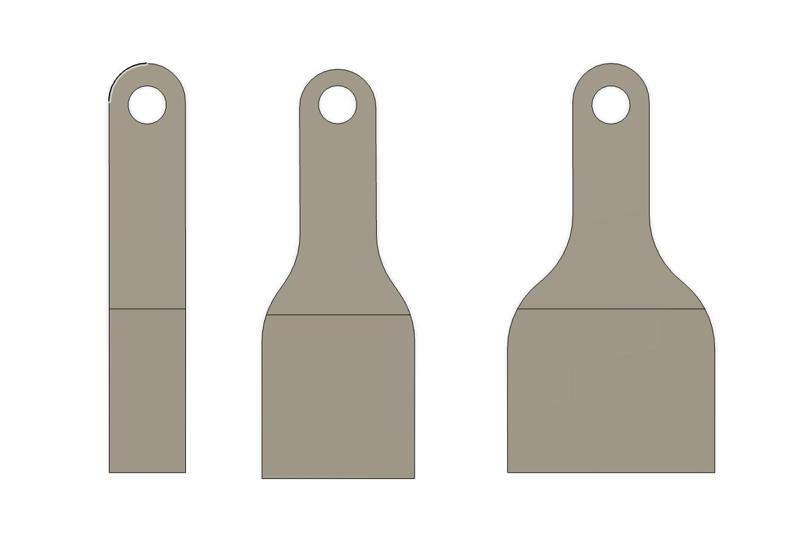 Mini spatula for thermal grease