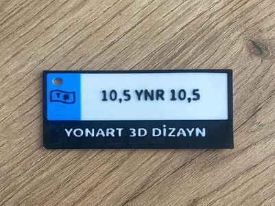 Customizable Car Plate Keychain