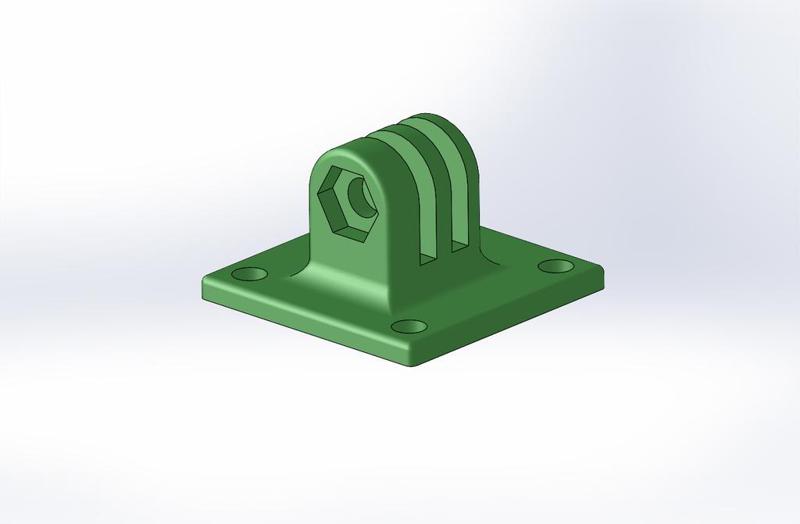 GoPro screw on mount