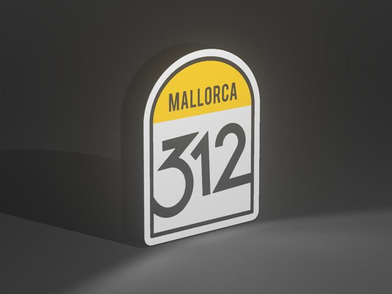 Mallorca 312 Lamp sign