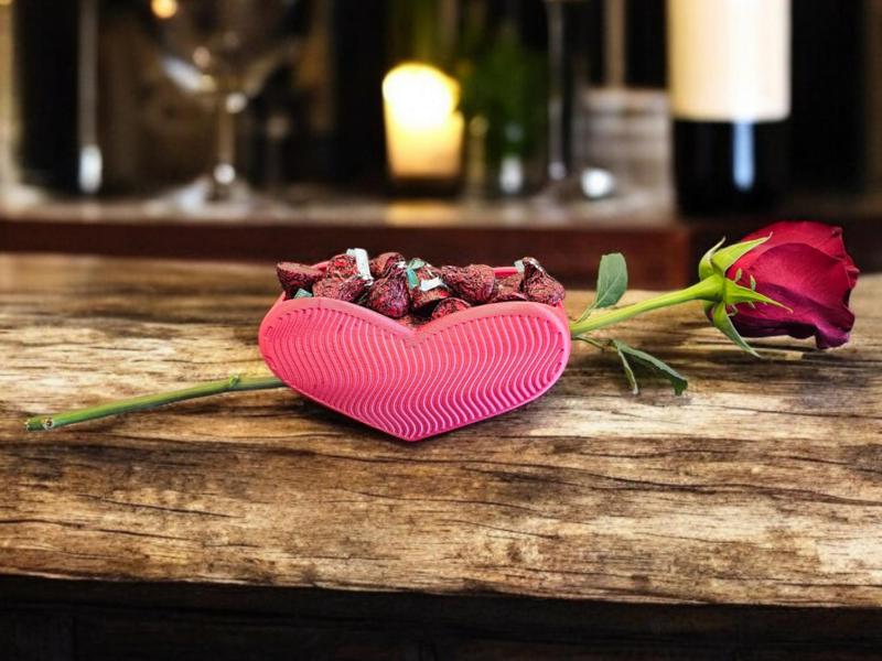 Heart Candy and Flower Holder