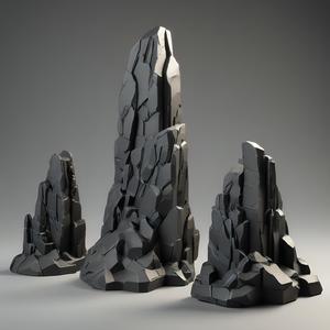 Rocky Spires Terrain Set – 3D Printable Scenery for Tabletop Games