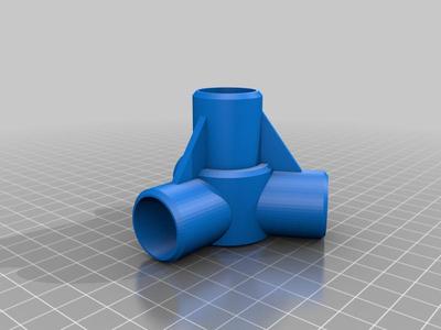 20mm pvc 3 way connector