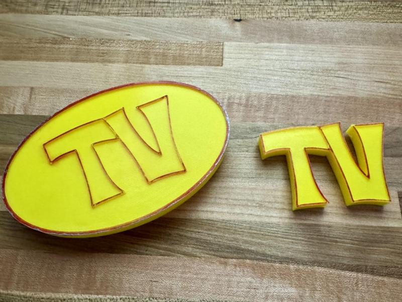 Deltarune Tenna Cosplay Pin and Buckle