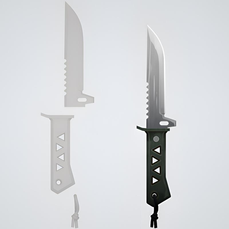 Valorant Xenohunter Knife-Valorant Xenohunter Blade-Valorant Bayonet-Valorant Cosplay Weapon-Valorant Vandal-m9 bayonet-Movable Arcane Vandal