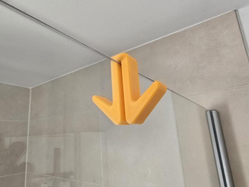 Duschkabinenhaken Handtuchhaken v1 Doppelt