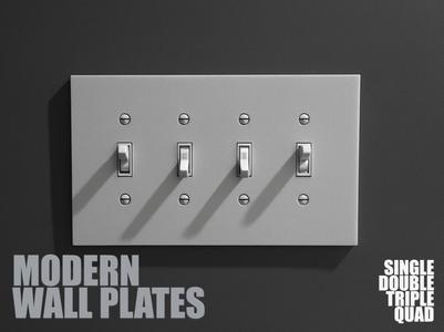 Modern Switch Wall Plate Set