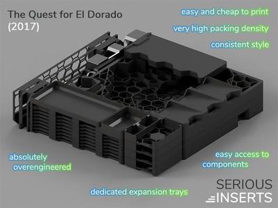 Board Game Insert The Quest for El Dorado