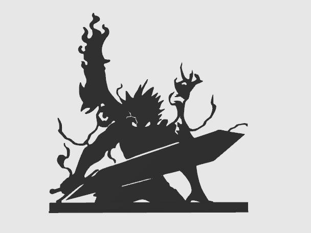 Asta Demon Form Silhouette Decoration│Black Clover