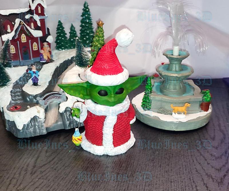 Crochet Santa Grogu