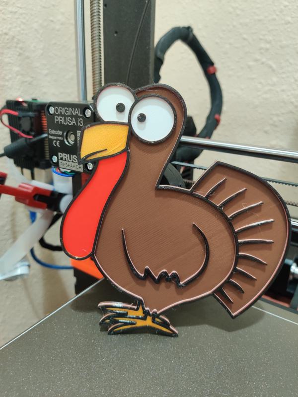 Thanksgiving Turkey - Single extruder/non-MMU version