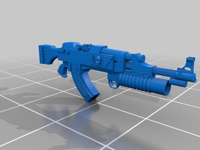 Intergalactic Guard Motor Rifle Infantry AM-47 + RG-6 Grenade Launcher