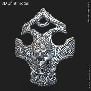 Biker skull vol8 pendant