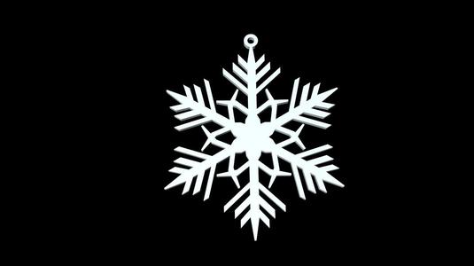 snowflake christmas ornament