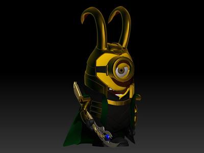 Loki Minion Mini Figure Miniature 3D Printable .STL