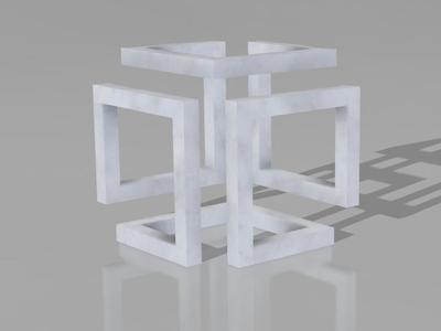 Remix Impossible cube with printable screws