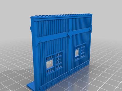 N Scale -- Back walls for Roundhouse...