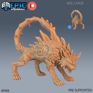 Lupion Wolf Scorpion Chimera ‧ DnD Miniature ‧ Tabletop Miniatures ‧ Gaming Monster ‧ 3D Model ‧ RPG ‧ DnDminis ‧ STL FILE