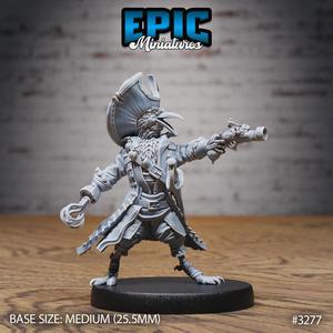 Crow Folk Pirate Letter ‧ DnD Miniature ‧ Tabletop Miniatures ‧ Gaming Monster ‧ 3D Model ‧ RPG ‧ DnDminis ‧ STL FILE