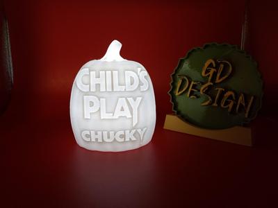 Child's Play Chucky HALLOWEEN PUMPKIN LIGHT