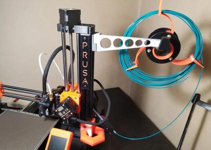 Sample Spool Arm with quick on/off for the Prusa Mini   