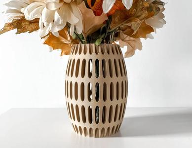 The Havas Vase, Modern and Unique Home Decor for Dried and Preserved Flower Arrangement  | STL File   