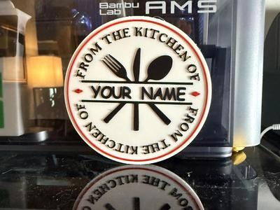 Editable Kitchen Coaster