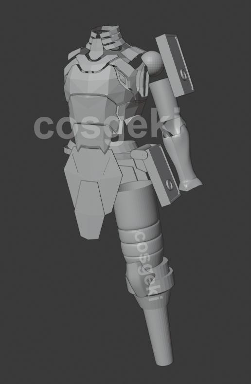 Wezaemon The Tombguard Full Armor [Pepakura Template]