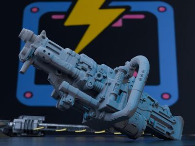 Laser Rifle - Mecha Weapon / Wolfenstein