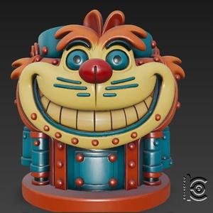 Grinning Cat Bot - 3D Model for Printing