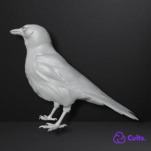 🖤 Realistic Raven Sculpture - Detailed Elegant Figure for Collection or Decoration