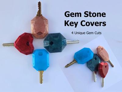 Gem Key Covers - 4 Unique Jewel Cuts