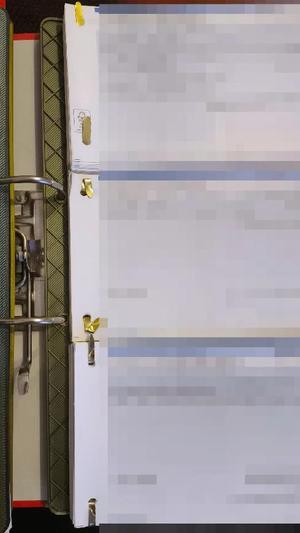 3-Fach Kontoauszug Ordner Sortierer   