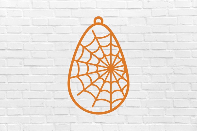 Halloween keychain earrings spider web earrings styles